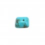 Cabochon Turquoise carré 10mm x1pc