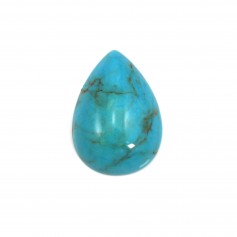 Cabochon of Turquoise, in the shape of a drop, 18x25mm x 1pc