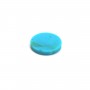 Cabochon Turquoise rond plate 10mm x1pc