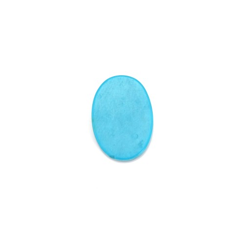 Cabochon Turquoise Ovale plate 10*14mm x1pc
