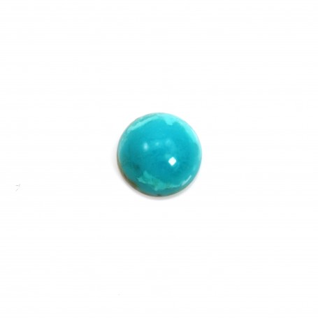 Cabochon turquoise de forme ronde 4mm x 1pc