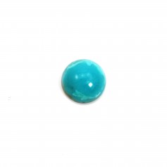 Cabochon turquoise de forme ronde 4mm x 1pc