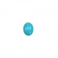 Cabochon Turquoise Ovale 6x8mm x1pc