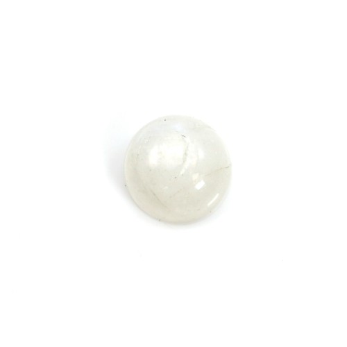 Cabochon moonstone white round 6mm x 1pc