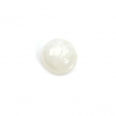 Cabochon moonstone white round 6mm x 1pc