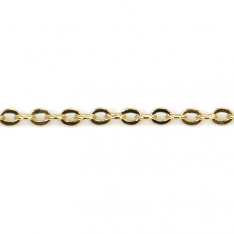 Oval chain golden flash 1.4x1.9mm x 1M