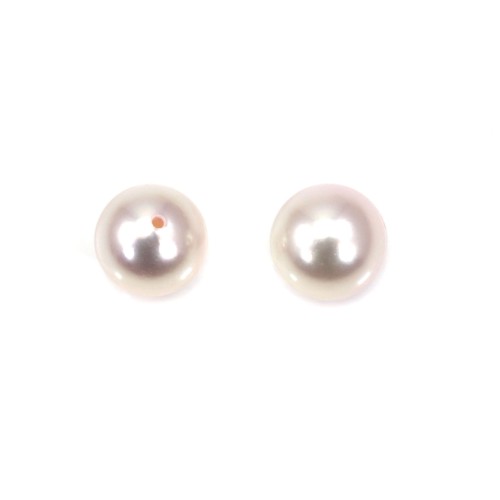 Perla coltivata giapponese AKOYA, semi-forata, rotonda, 7,5-8 mm x 1 pz