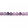 Charoite round faceted 3mm x 38cm