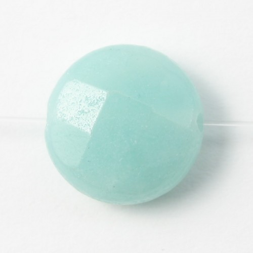 Amazonite Ronde Plate facette 12mm x 4 st 