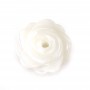 White mother-of-pearl flower 8mm x 1pc