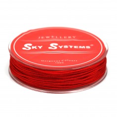 Fil polyester rouge 1.5mm x 15m