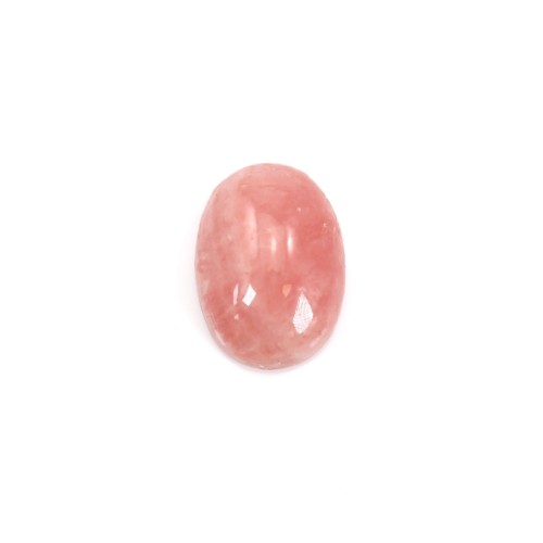 Pink rhodochrosite cabochon, in oval shape, in size of 8*11mm x 1pc