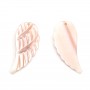 Pink mother-of-pearl wing 10x22mm x 1pc