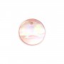 Madreperla rosa piatta rotonda -2 fori - 10 mm x 1 pz