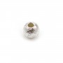 Perla diamantata rotonda 4mm - Argento 925x10pz