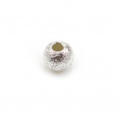 Perla rotonda taglio brillante argento 925 4mm x 10pz
