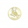 Pendant Taurus mother of pearl 20mm x 1pc