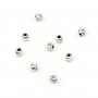 Striated beads, silver 925, size 3mm x 10pcs