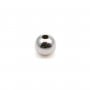 Perle boule en argent rhodié 925 2.5mm x 20pcs