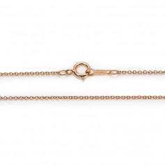 Cadena de collar de oro rosado 45cm x 1pc