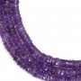 Amethyst roundel heishi faceted 6-7mm x 41cm