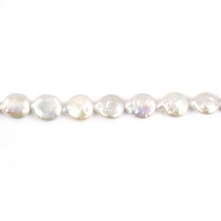 Freshwater pearl white baroque x 40cm