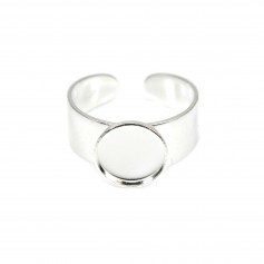 Einstellbarer Ring Cabochon-Halterung 10mm Silber 925 x 1St