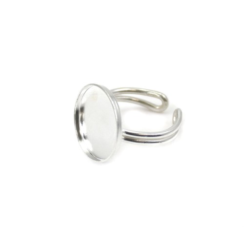 Ring verstellbare Halterung rund 16mm Silber 925 x 1St
