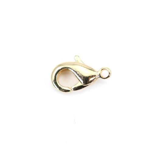  Lobster clasp by "flash" Gold on brass 5x10mm x 10pcs