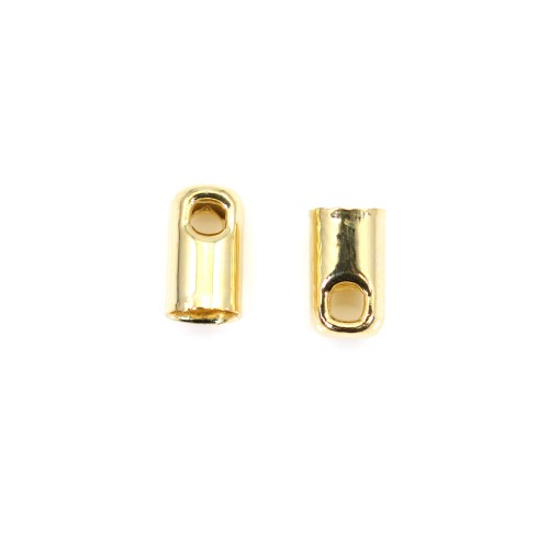 Terminators for 2.0mm thread plated by "flash" gold on brass x 10 pcs