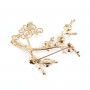 Flash gold-plated pendant brooch flower x 1pc