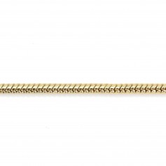 Cadena de serpentina dorada sobre latón 1.5mm x 1M