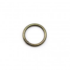 Geschweißte runde Ringe, bronzefarbenes Metall, 1x8mm ca. 50St