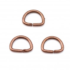 Half round copper ring 6x8.5x1mm x 8g