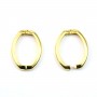 Clasp for long necklace gold tone 25x20mm x 1pc