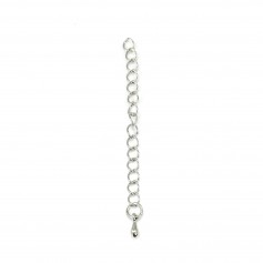 Extension chain in metal 5cm x 2pcs