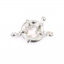 Clasp in buoy shape, also called spring clasp, on silver color, 11mm x 1pc