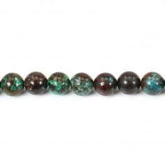 Chrysocolle rond 10mm x 40cm