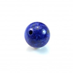Lapis-Lazuli,half drilled, round 10mm x 1pc