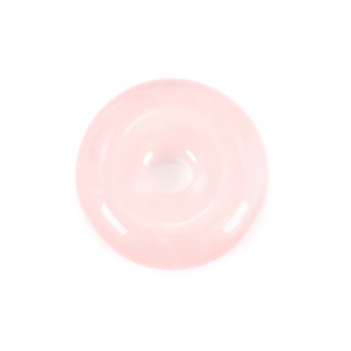 Ciambella di quarzo rosa 14 mm x 1 pz