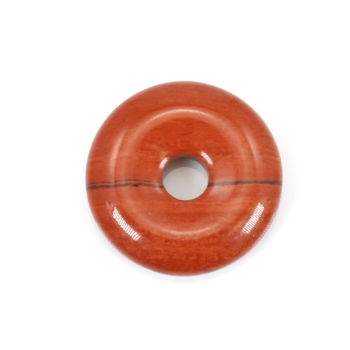 Donut Jaspe rouge 14mm x 1pc