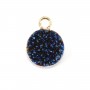 Pendant in druzy, in different colors, in round shape, 8mm x 1pc