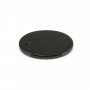 Pendentif agate noir ovale 15x20mm x 1pc