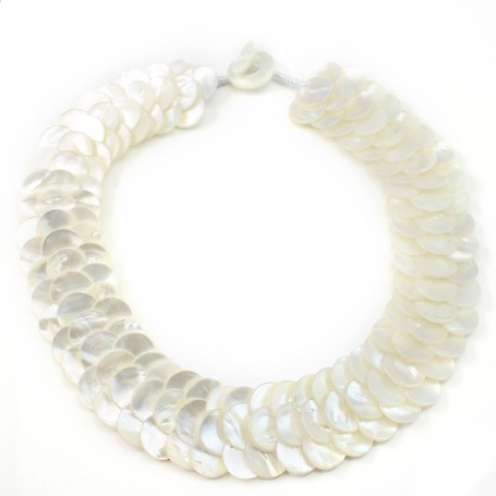 White Puka Shell Necklace-ih