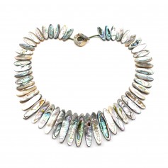 Simple Mother of Pearl Necklace Abalone