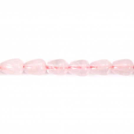 Pink quartz drop 5x8mm x 40cm