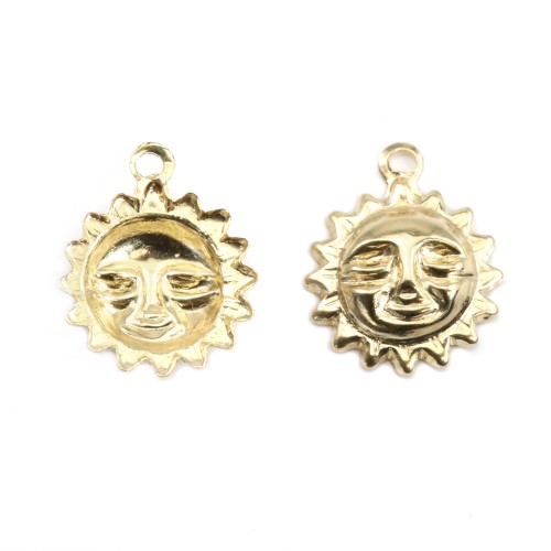 Gold Filled Sun Charm 8mm x 1pc