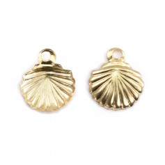 Gold Filled Shell Charm 7mm x 1pc