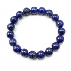 Bracelet Lapis lazuli rond 10mm - Elastique x 1pc