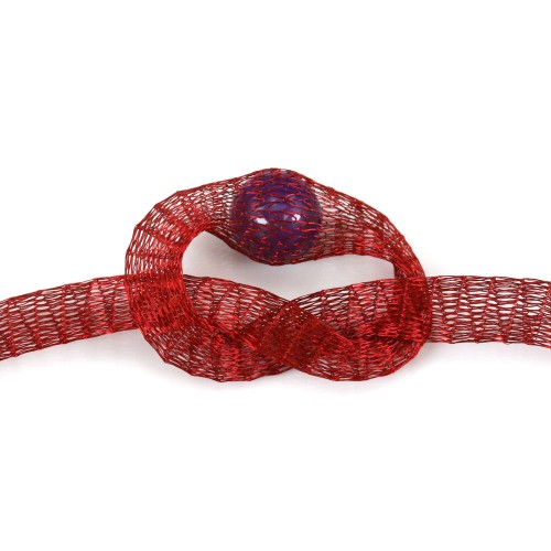 Schlauchförmiges Netz 6mm rot x 91.4cm
